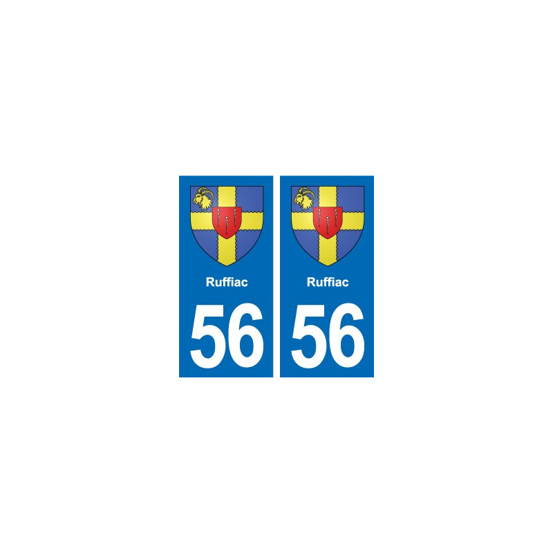 56 Ploërmel blason autocollant plaque stickers ville