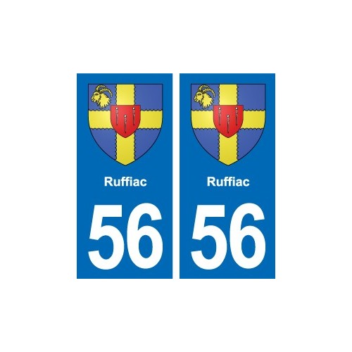 56 Ploërmel blason autocollant plaque stickers ville
