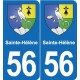 56 Ploërmel blason autocollant plaque stickers ville