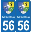 56 Ploërmel blason autocollant plaque stickers ville