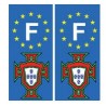 Portugal FPF F autocollant