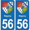 56 Ploërmel blason autocollant plaque stickers ville