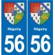 56 Ploërmel blason autocollant plaque stickers ville