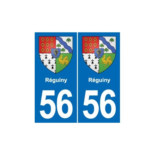 56 Ploërmel blason autocollant plaque stickers ville