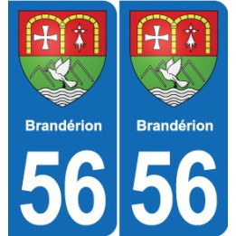 56 Ploërmel blason autocollant plaque stickers ville