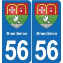 56 Ploërmel blason autocollant plaque stickers ville