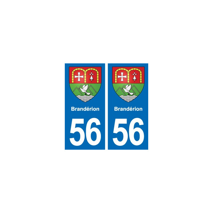 56 Ploërmel blason autocollant plaque stickers ville
