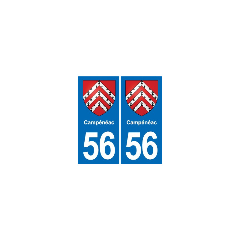 56 Ploërmel blason autocollant plaque stickers ville