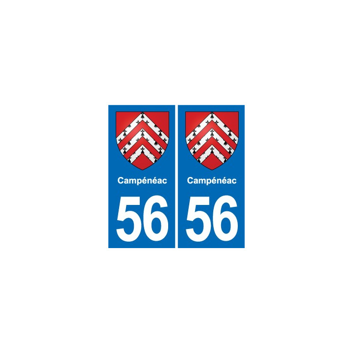 56 Ploërmel blason autocollant plaque stickers ville