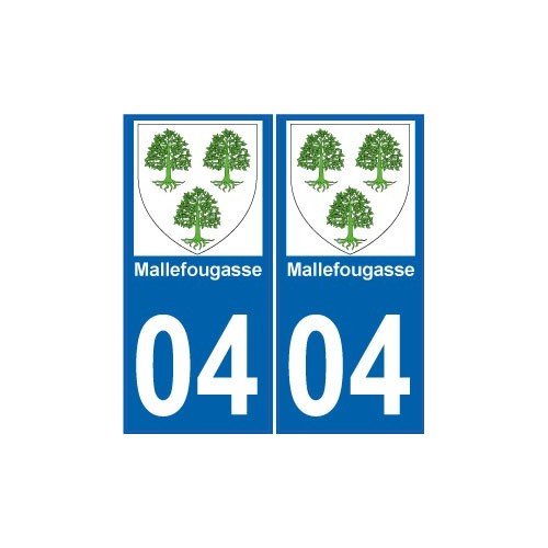 04 Sisteron ville autocollant plaque