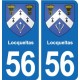 56 Ploërmel blason autocollant plaque stickers ville