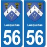56 Ploërmel blason autocollant plaque stickers ville