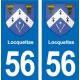 56 Ploërmel blason autocollant plaque stickers ville