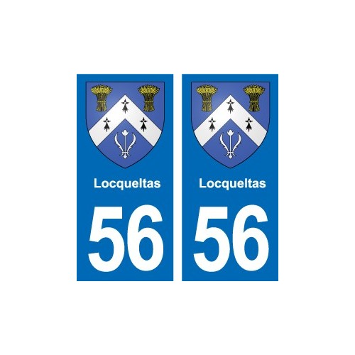 56 Ploërmel blason autocollant plaque stickers ville