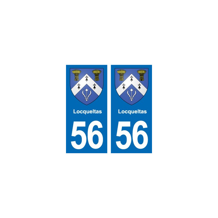56 Ploërmel blason autocollant plaque stickers ville