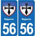 56 Ploërmel blason autocollant plaque stickers ville