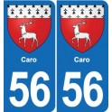 56 Ploërmel blason autocollant plaque stickers ville