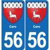 56 Ploërmel blason autocollant plaque stickers ville
