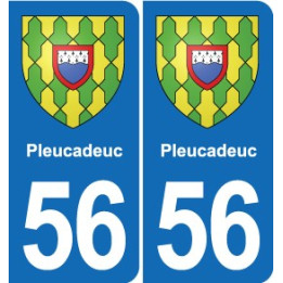 56 Ploërmel blason autocollant plaque stickers ville