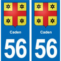 56 Ploërmel blason autocollant plaque stickers ville