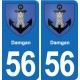 56 Ploërmel blason autocollant plaque stickers ville