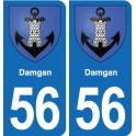 56 Ploërmel blason autocollant plaque stickers ville