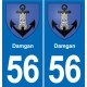 56 Ploërmel blason autocollant plaque stickers ville