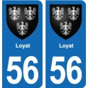 56 Ploërmel blason autocollant plaque stickers ville