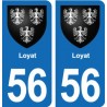 56 Ploërmel blason autocollant plaque stickers ville