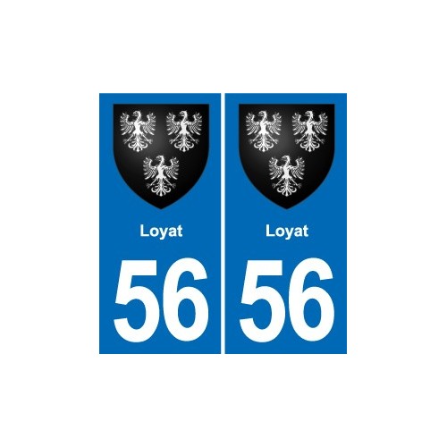 56 Ploërmel blason autocollant plaque stickers ville