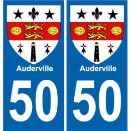 50 Saint-Lô logo autocollant plaque stickers ville