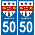 50 Saint-Lô logo autocollant plaque stickers ville