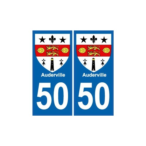 50 Saint-Lô logo autocollant plaque stickers ville