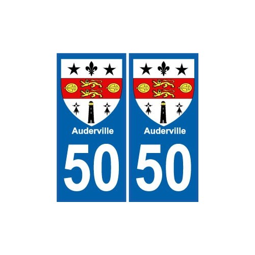 50 Saint-Lô logo autocollant plaque stickers ville