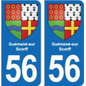 56 Ploërmel blason autocollant plaque stickers ville