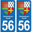 56 Ploërmel blason autocollant plaque stickers ville