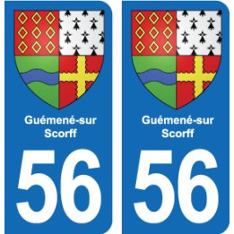 56 Ploërmel blason autocollant plaque stickers ville