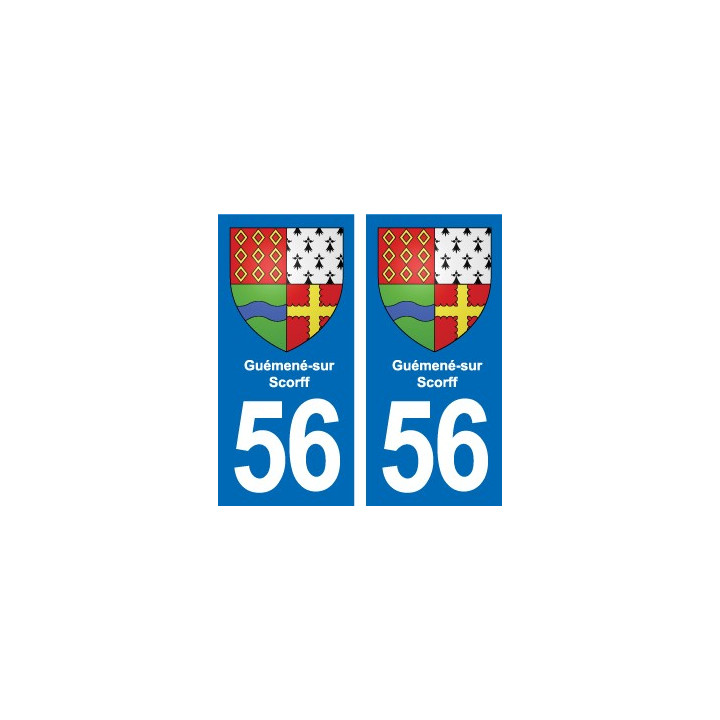 56 Ploërmel blason autocollant plaque stickers ville