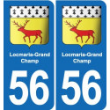 56 Ploërmel blason autocollant plaque stickers ville
