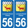56 Ploërmel blason autocollant plaque stickers ville