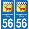 56 Ploërmel blason autocollant plaque stickers ville