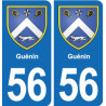 56 Ploërmel blason autocollant plaque stickers ville