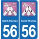 56 Ploërmel blason autocollant plaque stickers ville