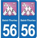 56 Ploërmel blason autocollant plaque stickers ville