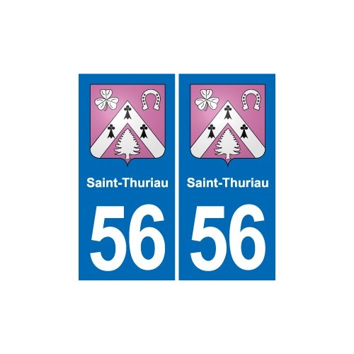 56 Ploërmel blason autocollant plaque stickers ville