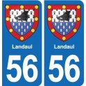 56 Ploërmel blason autocollant plaque stickers ville