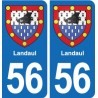 56 Ploërmel blason autocollant plaque stickers ville
