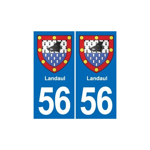 56 Ploërmel blason autocollant plaque stickers ville