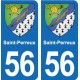 56 Ploërmel blason autocollant plaque stickers ville