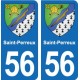 56 Ploërmel blason autocollant plaque stickers ville